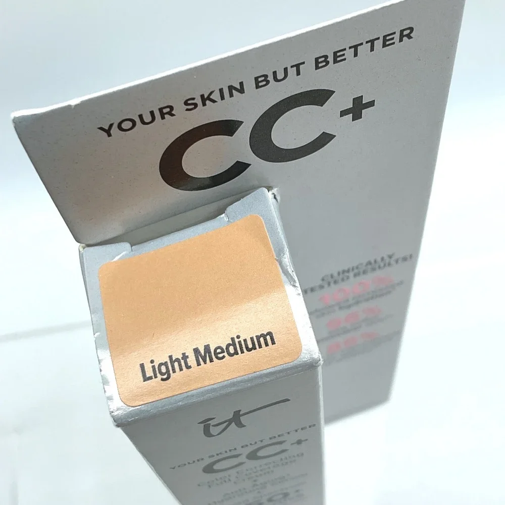 IT Cosmetics CC+ Cream Full Coverage Foundation SPF 50 Light Medium 0.406 oz NEW